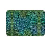 WYCZHY Tappetino da bagno in diatomacea con stampa pelle di alligatore, antiscivolo, 60 x 40 cm, facile da riporre, tappetini da bagno per bagno e cucina