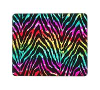 WYCZHY Tappetino per mouse colorato arcobaleno zebrato con controllo migliorato con bordo a punto di blocco, tappetino da scrivania grande spesso antiscivolo per attività in ufficio