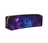 WYCZHY Universo Galaxy Star Spazio Stampa Studenti Matita In Pelle Astuccio Marcatori Titolare Grande Capacità Borsa per la Scuola per Strumenti di Cancelleria, Oro, Taglia unica, Astuccio per trucchi