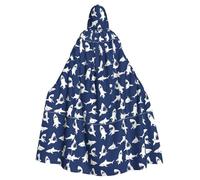 WYCZHY Vari Pesci di Mare Modello Larp Costume Mantello Adulto Con Cappuccio Mantello Medievale Robe Per Rinascimento Festival Gotico Usura