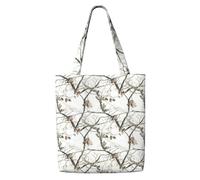 WYCZHY White Tree Camo Print Large riutilizzabile Heavy Duty Tote Bag Pack Disponibile Premium Canvas Riutilizzabile Borse Regalo Lavoro Shopping
