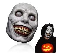 Wydexint Maschera Di Halloween Demoni, Halloween Masks Horror Scary, Maschera Spaventosa In Lattice Smiling Demon Scary Cosplay Per Adulti Per Feste Di Halloween e Carnevale