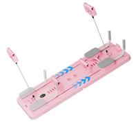 WYEIAHS Multifunzionale Pilates Board Pieghevole Set di Pilates Reformer,Attrezzatura Pilates per Casa E Palestra con Supporto per Il Gomito Allenamento Completo del Corpo (Pink)
