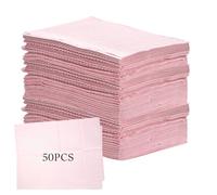 Wyety, 50 bavaglini per tatuaggi impermeabili, 45 x 33 cm, di alta qualità, impermeabili, per tatuaggi, per clinica dentale, per salone, rosa