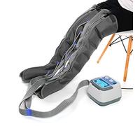 WYFDCL Massaggiatore per Gambe a Compressione d'Aria per Gambe e Piedi Macchina per Massaggio a Compressione d'Aria per Massaggio alla circolazione di Polpacci e Piedi con 6 Cuscini d'Aria