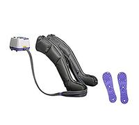 WYFDCL Massaggiatore per Gambe a Compressione d'Aria per Gambe e Piedi Macchina per Massaggio a Compressione d'Aria per Massaggio alla circolazione di Polpacci e Piedi con 4 Cuscini d'Aria, Grigio