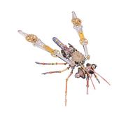 WYFTOY Kit modello insetti in metallo 3D, 213 pezzi, montaggio meccanico fai da te, strumento educativo STEM, decorazione artistica da collezione, regalo per entomologo (versione: C)