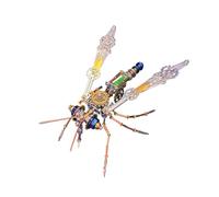 WYFTOY Kit modello insetti in metallo 3D, 223 pezzi, montaggio meccanico fai da te, strumento educativo STEM, decorazione artistica da collezione, regalo per entomologo (versione: D)