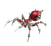 WYFTOY Kit puzzle fai da te, 3D Steampunk meccanico in metallo con luce posteriore a LED, 602 pezzi, set di modelli per adulti e collezionisti (rosso, 27 x 23 x 12 cm)