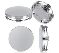 WYFZ 4 Pezzi Coprimozzo Ruota Centrale per Ford Transit Custom 2021-2024, Coprimozzi Auto Ruote Centro Cerchi Tappi Cerchioni Coprimozzo Ruota Tappi Copricerchi,Silver