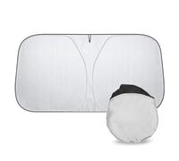 WYFZ Parasole Auto Parabrezza per Skoda Karoq 2017-2024 2025, Pieghevole Parasole Auto Interno Protettore Contro I Raggi UV Visiera Protezione Solare Auto,145 * 80 cm