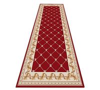 WYFZT Rughi per corridori, 3D corridoio Tappeto per Camera da Letto Cucina al Comodino Scala Pavimento Lunghi tappeti a Zero Stretti tappeti Antiscivolo Lavabile, Vintage Rosso (Size : 100×300cm)