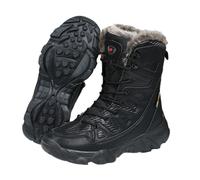 Wygwlg Scarponi Tattici Casual, Scarponi Tattici Da Uomo Invernali Caldi Comodi E Con Lacci A Cilindro Lungo Per Il Freddo, Eleganti Punta Tonda Impermeabili Escursionismo Giungla(Black,43 EU)