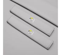 WYHHL Copri Cintura di Sicurezza Auto per Smart 451 453 Forfour Fortwo, Comfort Protezione Sicurezza Cintura Fodero Coprispalle Rimovibile,Normal-White