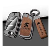 WYHHL Guscio Chiave Auto per Peugeot 508 5008 308 408 4008 3008, Guscio per Chiave Cover Chiave Custodia Chiave Copri Chiavi Accessori per Chiavi Auto,Normal-A Brown