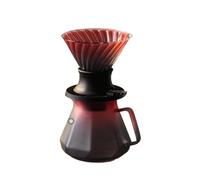 WYHTDFO Set da caffè fatto a mano con filtro, a goccia, macchina for in vetro borosilicato fatta a for set(Rose Purple-3pc Set)