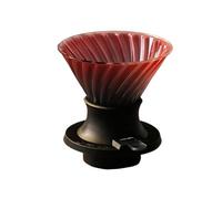 WYHTDFO Set da caffè fatto a mano con filtro, a goccia, macchina for in vetro borosilicato fatta a for set(Rose Purple-Filter)