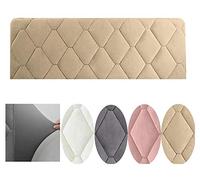 WYJHNL Copri Testata Letto, Copertura Testata Letto Matrimoniale/Singolo Imbottito Fodera Elastica Protezione A Tinta Unita Copertura Decorazione Camera Letto Antipolvere Cover Beige 230x73cm