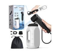 WYJRO Bidet Portatile da Viaggio Ricaricabile,Doccia Portatile Elettrico Spray 2 Pressions,Bottiglia Perineale 2.5L,60-100 Min,Peri Bottle Post Parto Partum per Campeggio Emorroidi Anziani Bambino