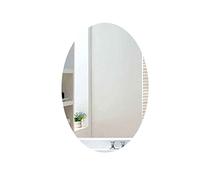 WYJRO Specchio Ovale da Bagno Senza Cornice Semplice con fissaggi a Parete per la Decorazione della Stanza di casa,40 * 25CM/15.7''*9.8''
