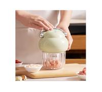 WYJRO Tritatutto Elettrico 350ML, Tritatutto per Verdure, Tritatutto Portatile Wireless, Ricaricabile USB, Mixer Cucina con 6 Lame in Acciaio Inox, per Peperoncino, Verdura, Peperoni,Verde