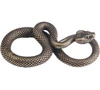 Wyjuan 1Pc Bronzo Serpente Figurina Decor Alta Simulazione Fantasy Ottone Stile Vintage Statua per Ufficio Scultura per Desktop, Statue, Prodotti per la Casa
