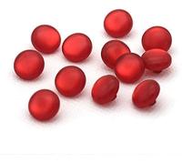 Wyjuan - Confezione da 50 Bottoni Colorati in Resina Rossa, Per Camicie e Artigianato, Resina Perlata, 1.2 cm