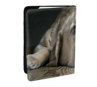 Wykjtwo Adorabile cane Labrador, Porta passaporto da viaggio in pelle PU Custodia per passaporto Copertine per passaporto da 6,5 pollici