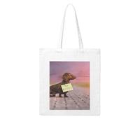 Wykjtwo Cani Bassotto Con Cani Da Tavola Bassotto Marrone, Borsa per la spesa Borsa per la spesa Borsa in tela, Borsa a tracolla in tela multiuso