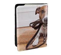 Wykjtwo Cani Jack Russell Terrier Animali, Porta passaporto da viaggio in pelle PU Custodia per passaporto Copertine per passaporto da 6,5 pollici