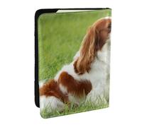 Wykjtwo Cavalier King Charles Spaniel, Porta passaporto da viaggio in pelle PU Custodia per passaporto Copertine per passaporto da 6,5 pollici
