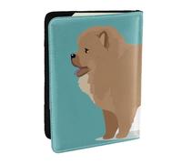 Wykjtwo Chow Chow Cane, Porta passaporto da viaggio in pelle PU Custodia per passaporto Copertine per passaporto da 6,5 pollici