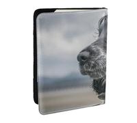 Wykjtwo Cocker Spaniel Inglese Grandi Orecchie Ricci Nere, Porta passaporto da viaggio in pelle PU Custodia per passaporto Copertine per passaporto da 6,5 pollici