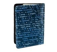 Wykjtwo Codificazione interessante, Porta passaporto da viaggio in pelle PU Custodia per passaporto Copertine per passaporto da 6,5 pollici