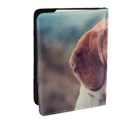 Wykjtwo Cuccioli di Beagle Cani Animali Beagle, Porta passaporto da viaggio in pelle PU Custodia per passaporto Copertine per passaporto da 6,5 pollici