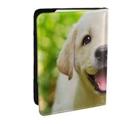 Wykjtwo Cucciolo di cane Labrador Retriever, Porta passaporto da viaggio in pelle PU Custodia per passaporto Copertine per passaporto da 6,5 pollici