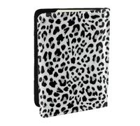 Wykjtwo Disegno del modello senza cuciture leopardo, Porta passaporto da viaggio in pelle PU Custodia per passaporto Copertine per passaporto da 6,5 pollici