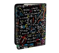 Wykjtwo Formula matematica fisica, Porta passaporto da viaggio in pelle PU Custodia per passaporto Copertine per passaporto da 6,5 pollici