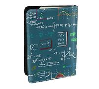 Wykjtwo Formula matematica stampata, Porta passaporto da viaggio in pelle PU Custodia per passaporto Copertine per passaporto da 6,5 pollici