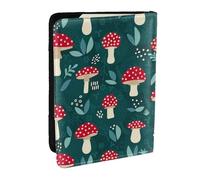 Wykjtwo Funghi Rossi, Porta passaporto da viaggio in pelle PU Custodia per passaporto Copertine per passaporto da 6,5 pollici