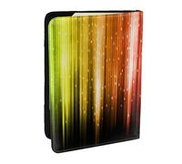 Wykjtwo Glitter arcobaleno, Porta passaporto da viaggio in pelle PU Custodia per passaporto Copertine per passaporto da 6,5 pollici