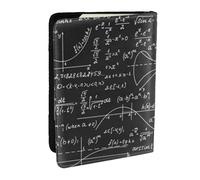 Wykjtwo Insegnante di matematica, Porta passaporto da viaggio in pelle PU Custodia per passaporto Copertine per passaporto da 6,5 pollici