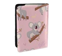 Wykjtwo Koala animale selvatico selvatico australiano, Porta passaporto da viaggio in pelle PU Custodia per passaporto Copertine per passaporto da 6,5 pollici