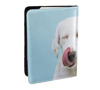 Wykjtwo Labrador divertente, Porta passaporto da viaggio in pelle PU Custodia per passaporto Copertine per passaporto da 6,5 pollici