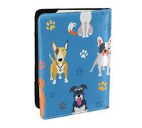 Wykjtwo Modello carino cane Labrador, Porta passaporto da viaggio in pelle PU Custodia per passaporto Copertine per passaporto da 6,5 pollici