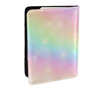 Wykjtwo Modello di colore arcobaleno, Porta passaporto da viaggio in pelle PU Custodia per passaporto Copertine per passaporto da 6,5 pollici