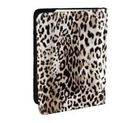 Wykjtwo Modello di disegno del leopardo, Porta passaporto da viaggio in pelle PU Custodia per passaporto Copertine per passaporto da 6,5 pollici