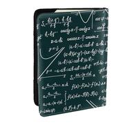 Wykjtwo Modello di formule matematiche scritte a mano, Porta passaporto da viaggio in pelle PU Custodia per passaporto Copertine per passaporto da 6,5 pollici
