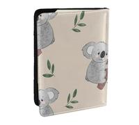 Wykjtwo Modello di orsi Koala simpatico cartone animato, Porta passaporto da viaggio in pelle PU Custodia per passaporto Copertine per passaporto da 6,5 pollici