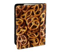 Wykjtwo Modello Di Pane Pretzel, Porta passaporto da viaggio in pelle PU Custodia per passaporto Copertine per passaporto da 6,5 pollici